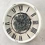 Настенные часы Vintage White Craquelure Wall Clock With Gears