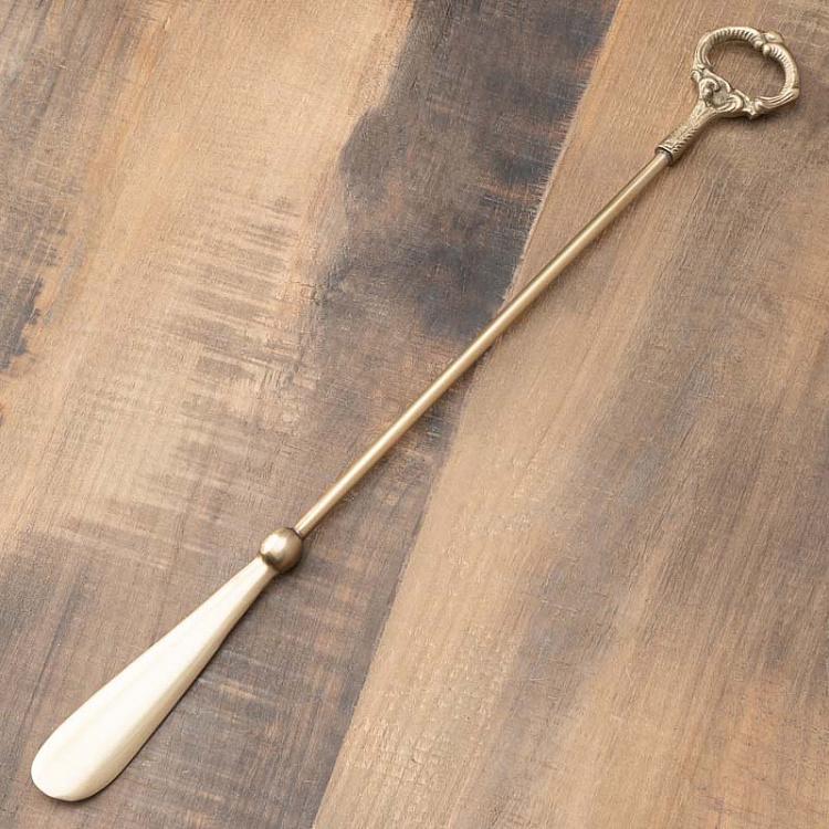 Латунная ложка для обуви Shoehorn In Brass