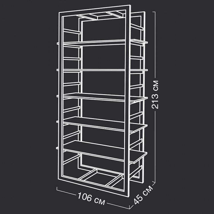 Стеллаж из дерева манго Эйлин Eileen Bookcase Mango Wood