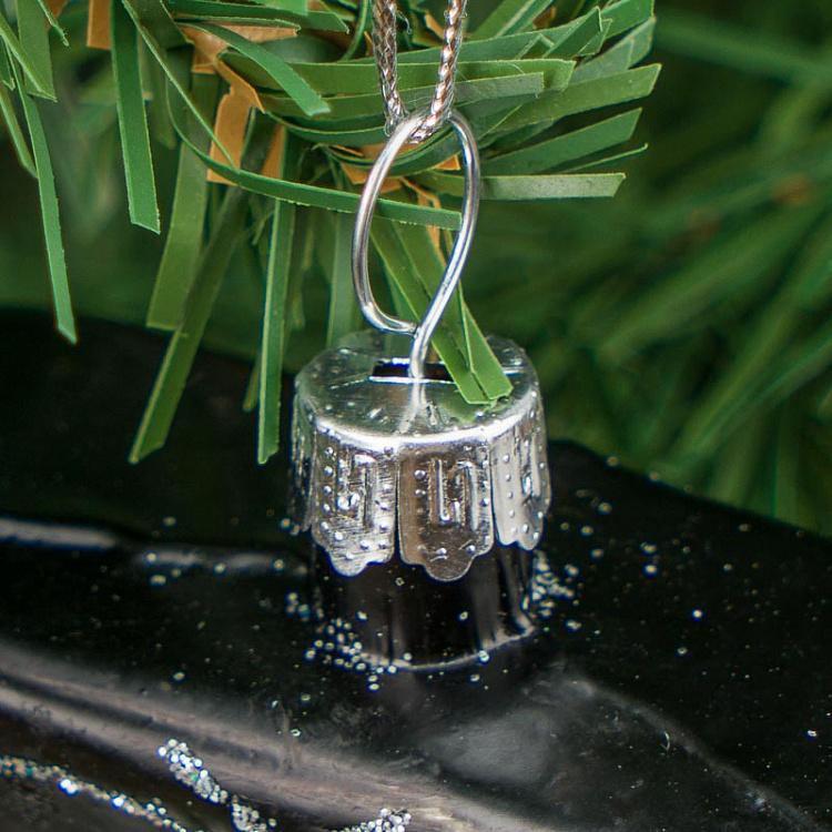 Ёлочная игрушка Пианино Glass Hanger Piano Black 9 cm