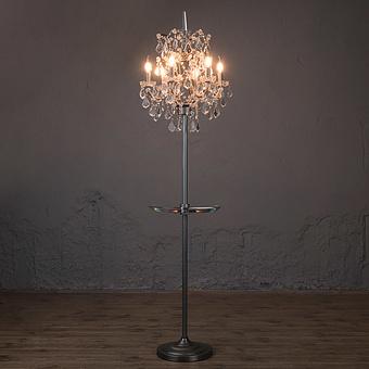 Crystal Floor Lamp With Tray