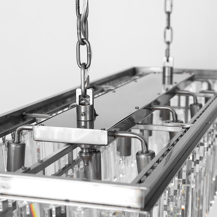 Прямоугольная люстра Одеон, M Odeon Rectangular Chandelier Medium