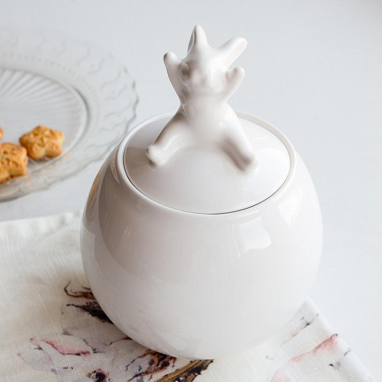 Сахарница с кроликом на крышке Rabbit On The Lid Sugar Bowl