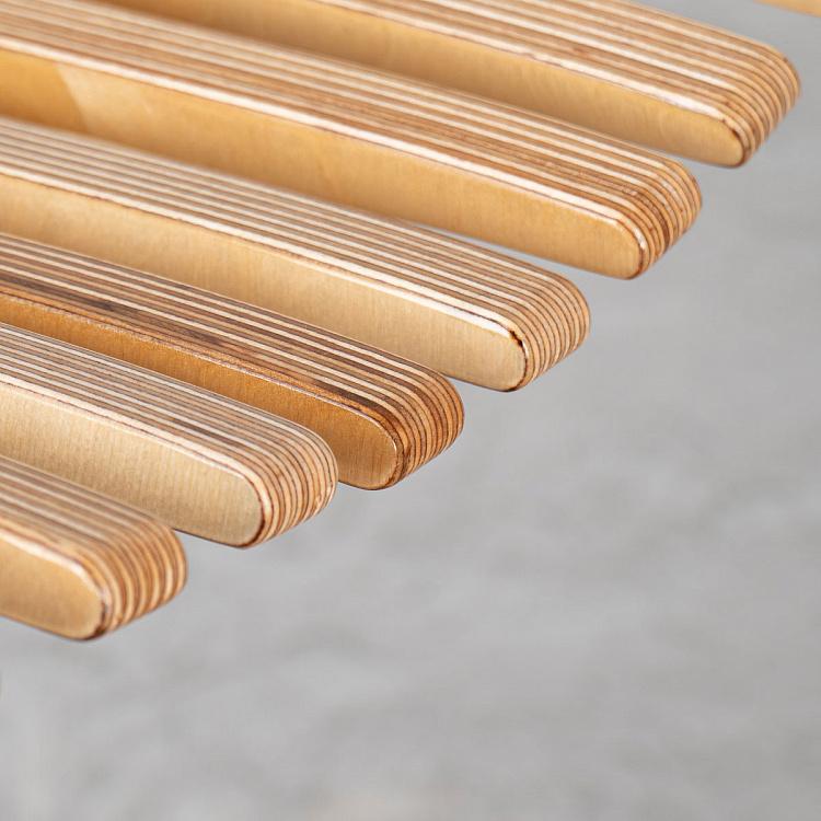 Бежевый высокий барный стул Бык Bull Barstool High Natural/Black