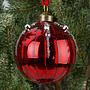 Ёлочная игрушка Ball With Rhinestones Red 8 cm