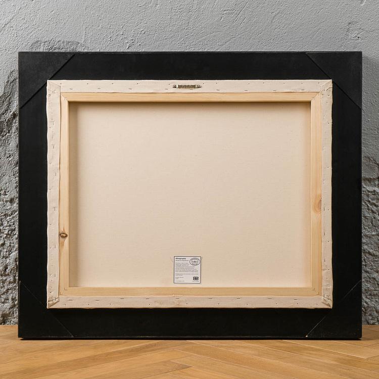 Картина-олеография в чёрно-золотой раме Мореплавание 2 Shipping Scene 2, ANTB Frame