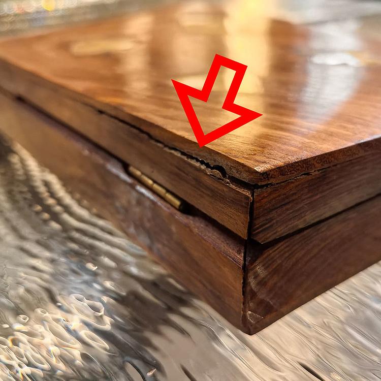 Деревянная шкатулка с двумя колодами игральных карт и костями дисконт Wooden Box With 2 Card Games And Dices discount