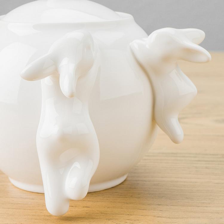 Сахарница с кроликами Rabbit Sugar Bowl