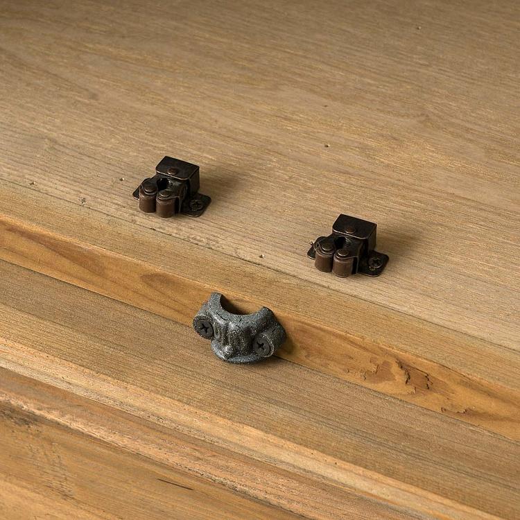 Книжный шкаф-сервант с 4 дверцами и ящиками Вильнёв Villeneuve 4 Glass Doors Bookcase With Drawers DB