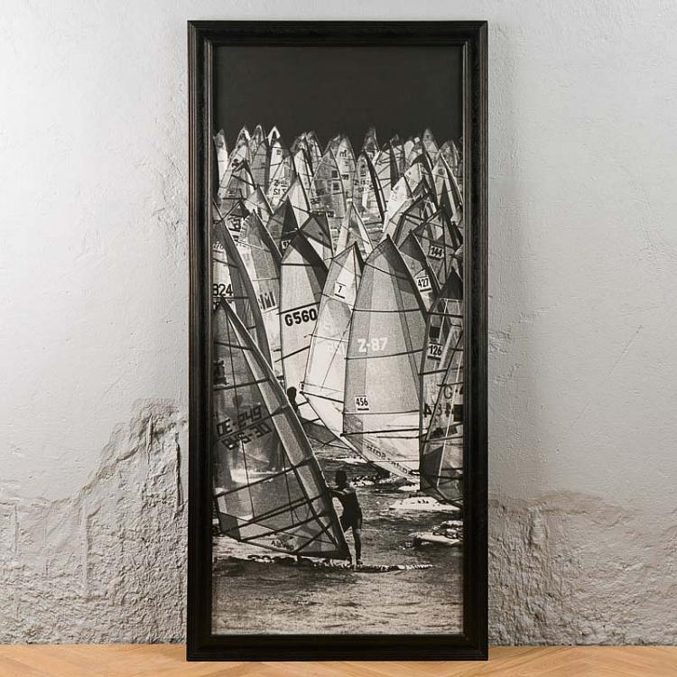 Панорамный фото-принт в раме Парусники, центральная часть Windsails Panoramic 2 Middle