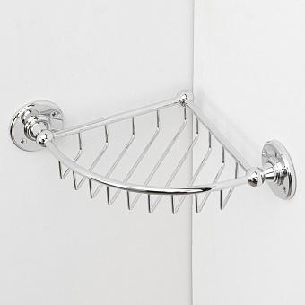 Shelf Basket Corner Chrome Small