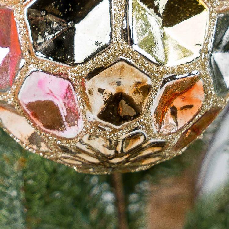 Ёлочная игрушка Морозное утро Concave Molded Ball Multicolored 8 cm