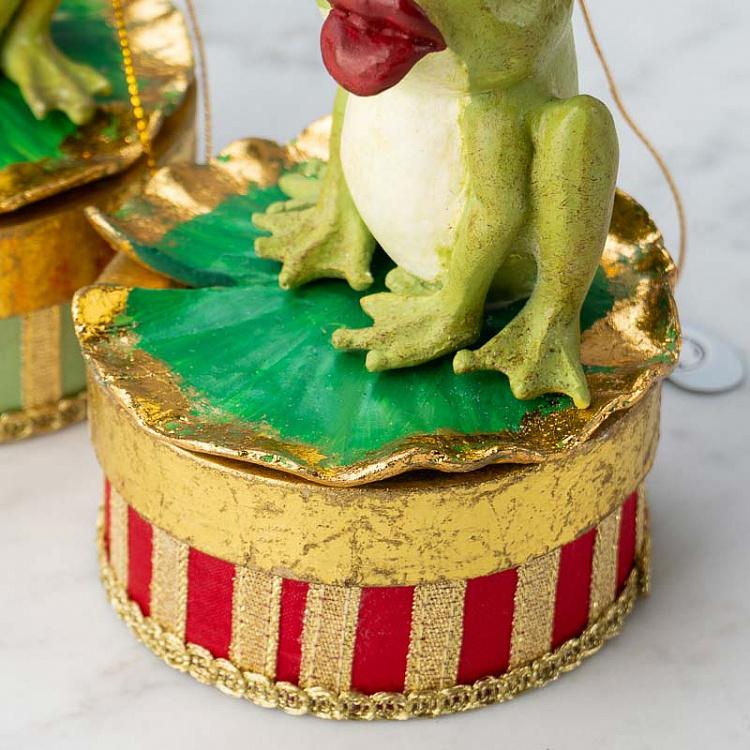 Набор из двух шкатулок Принц и принцесса лягушки Set Of 2 Frogs Prince On Box 13,5 cm