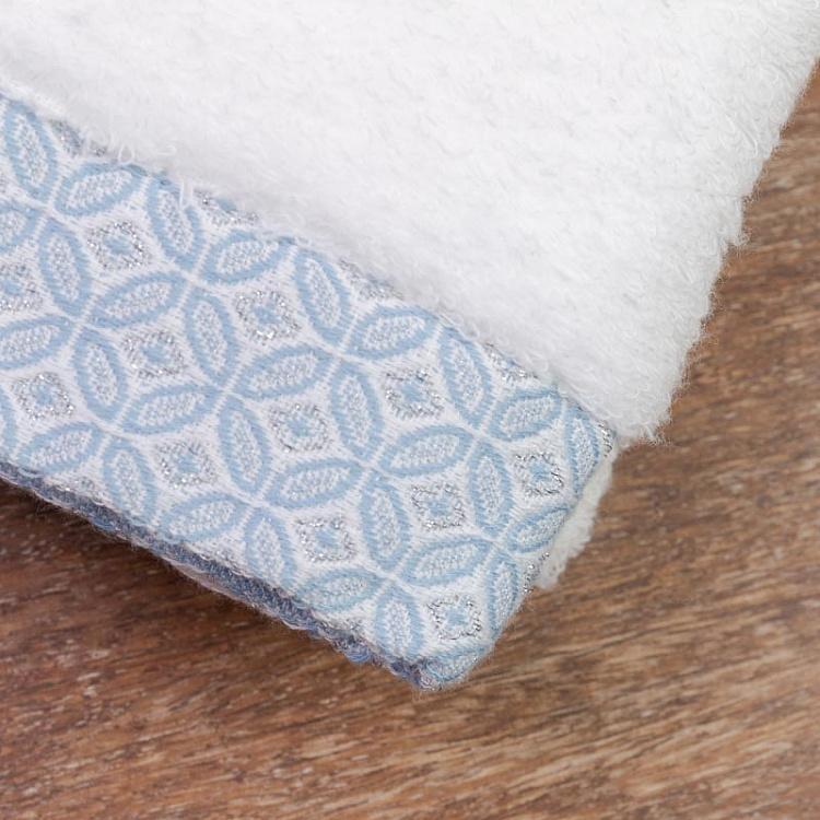 Банное полотенце со светло-синим узором, 60x120 см WA Komon Shippotunagi Bath Towel Light Blue 60x120 cm