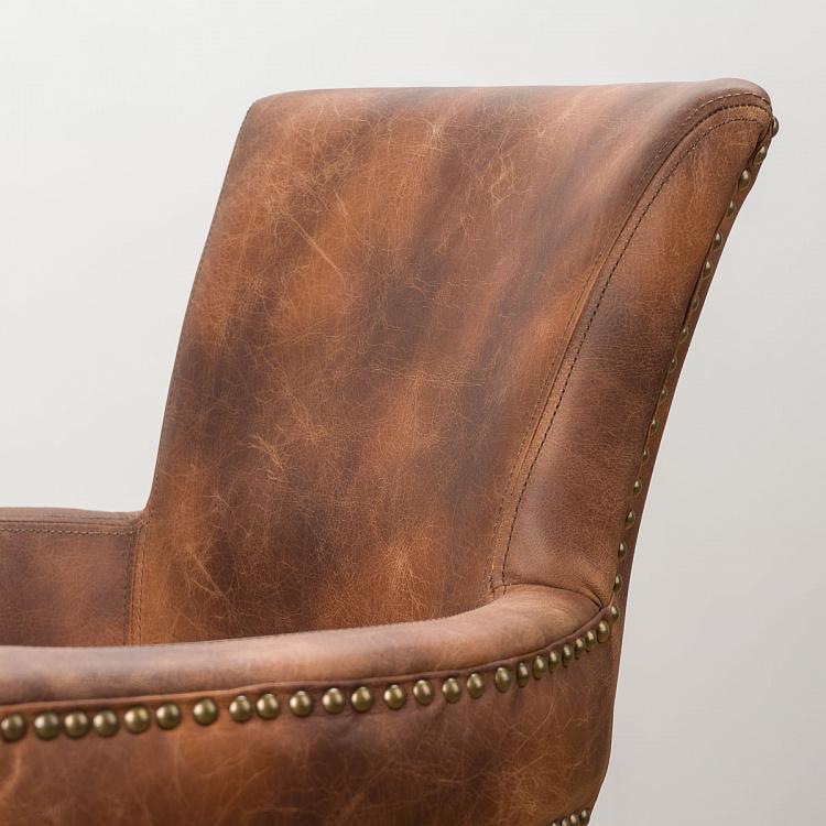 Стул Ньюпорт с подлокотниками, светлые ножки Newport Dining Chair, Oak Brown