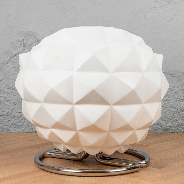 Вращающееся кресло Майнз белое матовое Mines Chair, Matte White