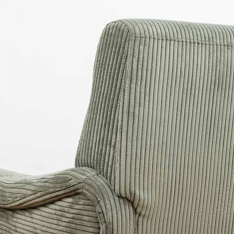 Зелёное кресло Альберт Albert Armchair Green Velvet