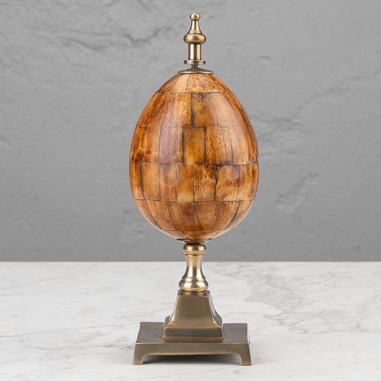 Статуэтка Яйцо из рога на подставке Decorative Horn Egg On Stand