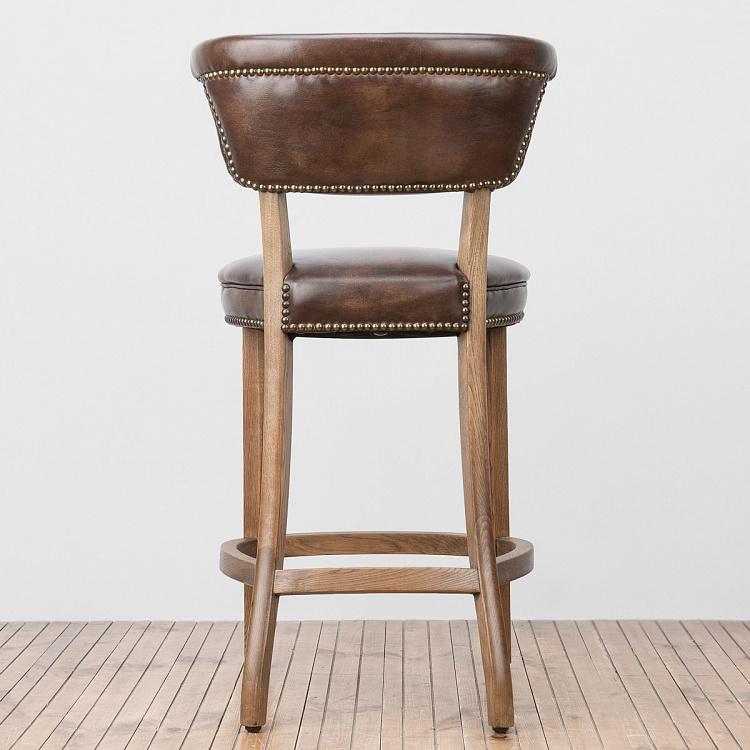 Низкий барный стул Анджелес Angeles Barstool Low, Weathered Oak