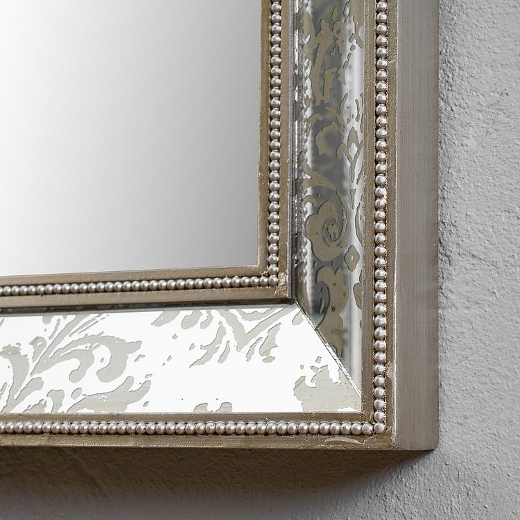 Зеркало с растительным золотистым орнаментом Wall Mirror With Pattern