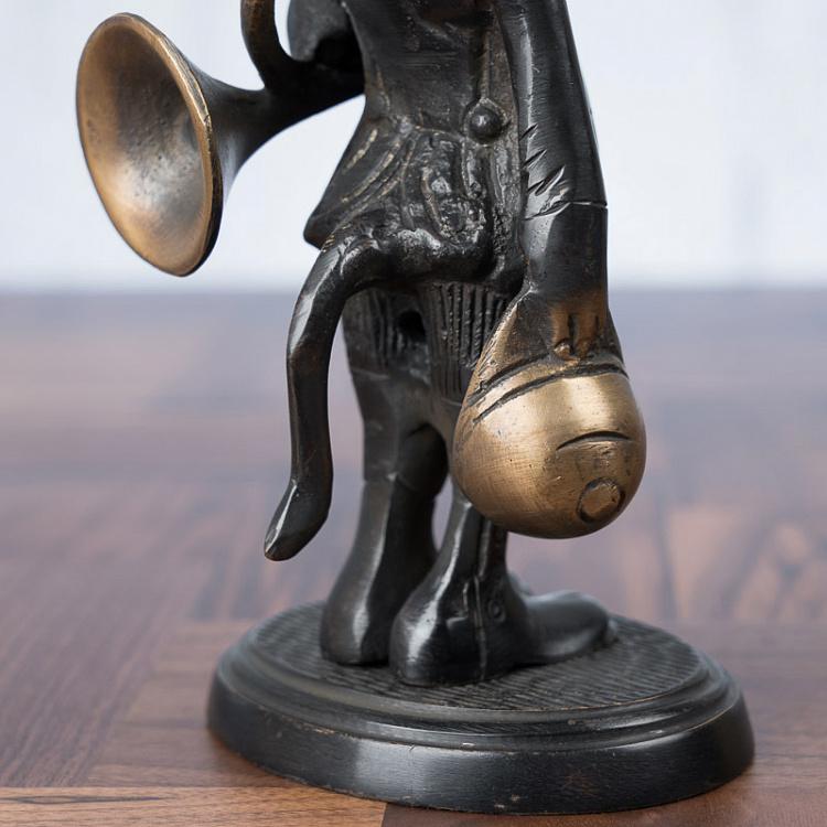 Статуэтка Лис с горном  Fox With Horn Bronze Finish