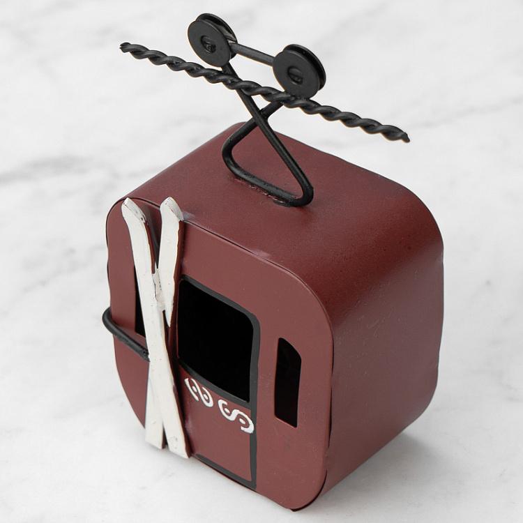 Подвесное украшение Красный фуникулёр Hanging Red Cable Car 11 cm
