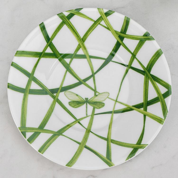 Чайная пара Зелёная жизнь Life In Green Tea Cup And Saucer