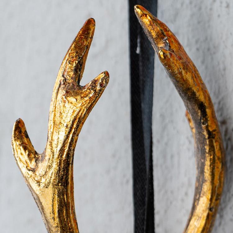 Ёлочная игрушка Бюст оленя золотого цвета, L Deer Bust Gold 20 cm