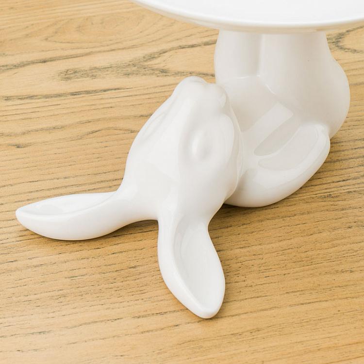 Сервировочная подставка-тортовница Кролик, M Decorative Plate Rabbit Medium