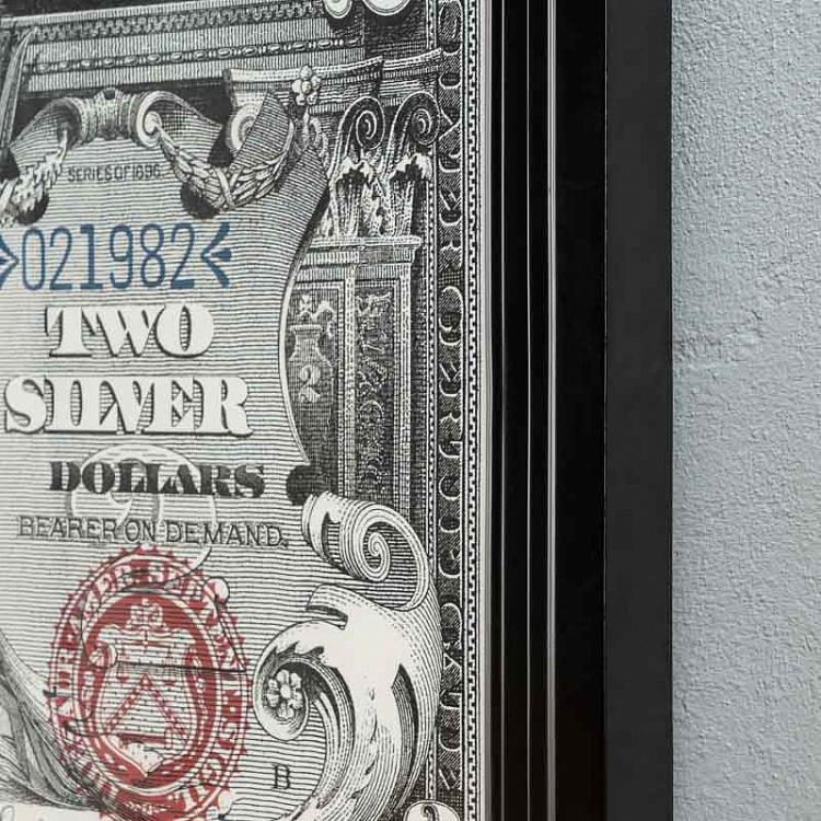 Картина-принт Серебряный сертификат Электричество Silver Certificate Electricity Art