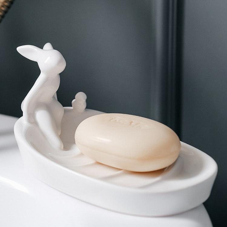 Мыльница с кроликом и уточкой Rabbit And Duck Soap Dish