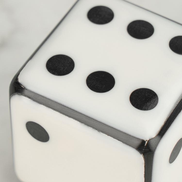 Большой игральный кубик Decorative Dice Black And White