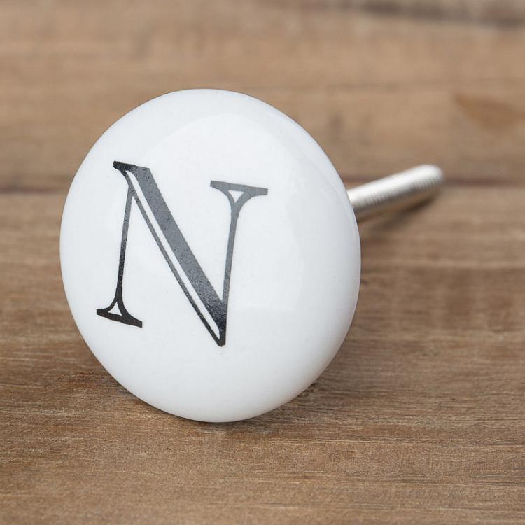 Мебельная ручка Алфавит N Alphabet Knob N