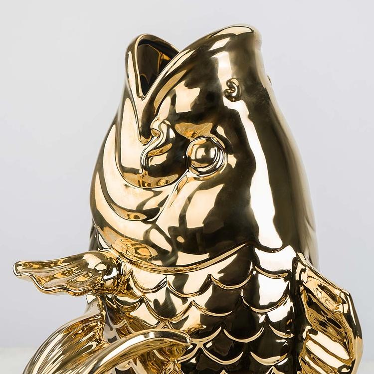 Ваза золотого цвета Блабб Blubb Gold Vase