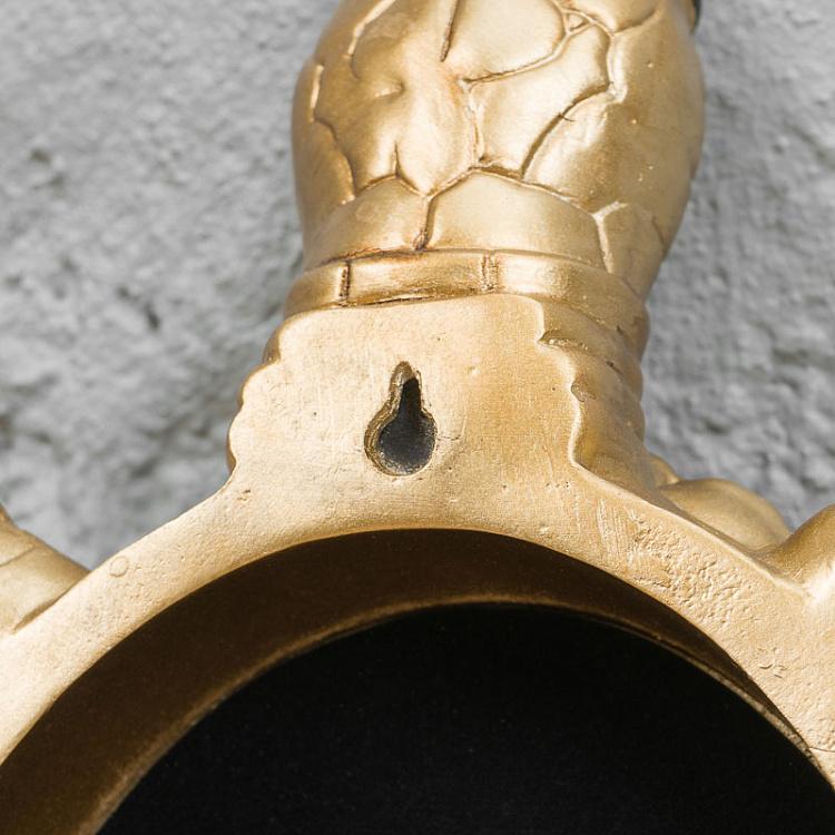 Настенное зеркало Черепаха Turtle Wall Mirror Gold