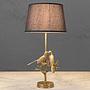 Настольная лампа с абажуром Table Lamp With Gray Shade Two Birds