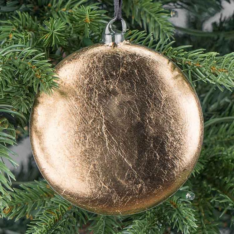 Ёлочная игрушка Медальон с гербом Королевская лилия Medallion With Coat Of Arms Fleur De Lis 10 cm