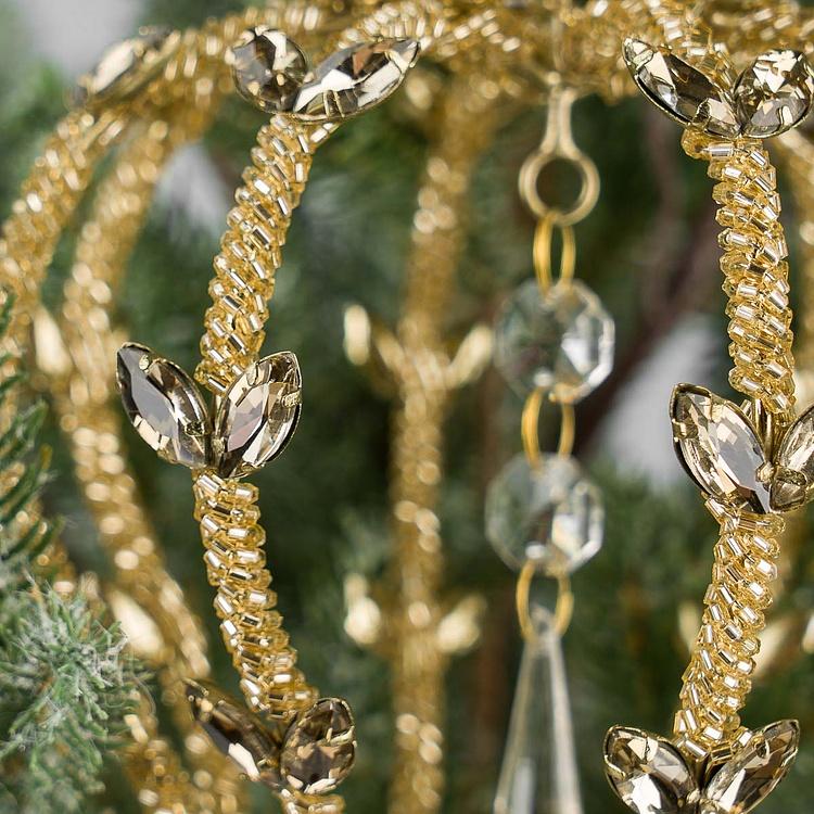 Ёлочная игрушка Золотистая корона Golden Crown 18 cm