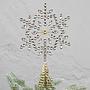 Верхушка на ёлку Jewel Snowflake Topper Gold 27 cm