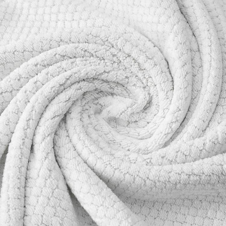 Белое махровое банное полотенце Пунто 70x140 см Punto Bath Towel White 70x140 cm