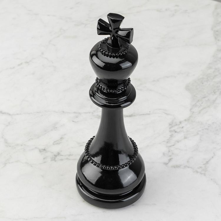Статуэтка Шахматная фигура Король Chess King Shiny Black