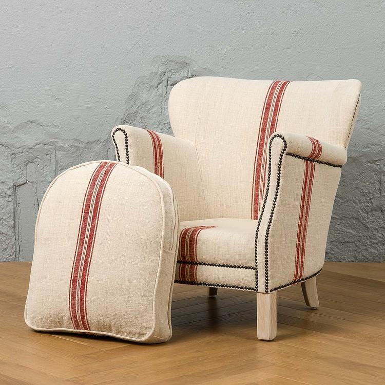 Кресло Тёрнер в обивке из винтажных хлопковых мешков Turner Armchair