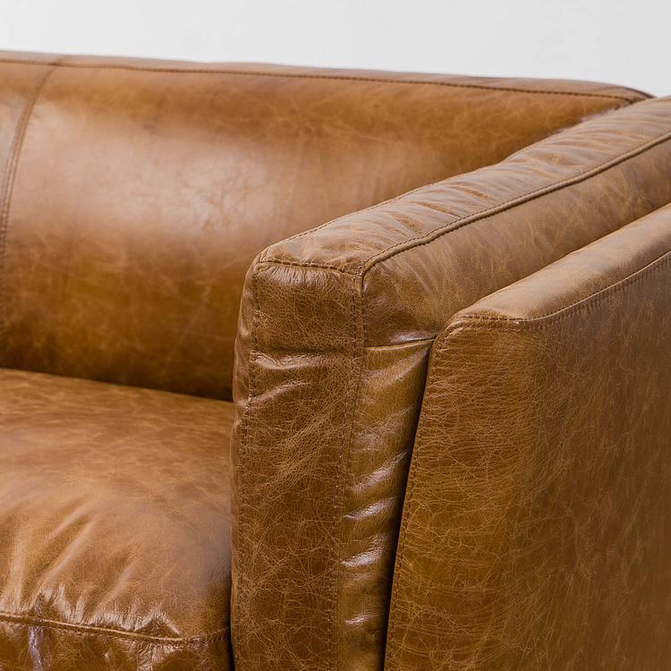 Двухместный диван Томми, светлые ножки Tommy 2 Seater, Light Brown Wood D