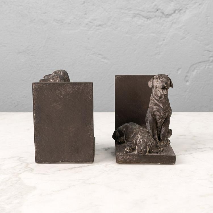 Набор из двух держателей для книг Собаки Bookend Chiens
