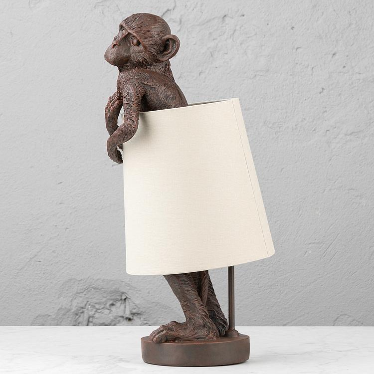 Настольная лампа Обезьянка, держащая абажур Table Lamp With Monkey Holding Shade