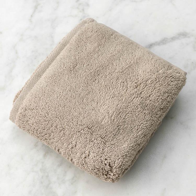 Дымчато-бежевое махровое полотенце-салфетка Олимпия 30x40 см Olympia Washcloth Towel Vapour 30x40 cm