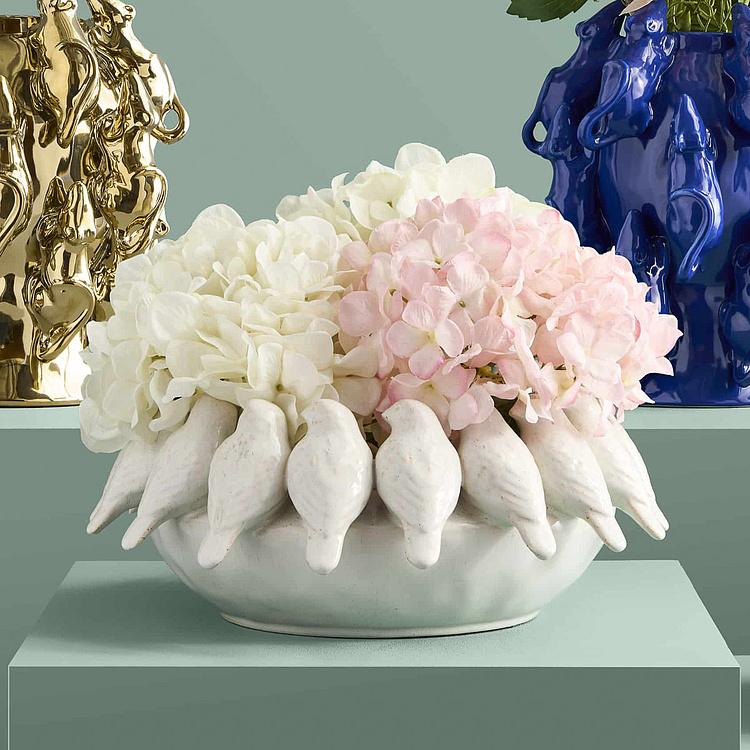 Белая пиала Птицы Birds Bowl White