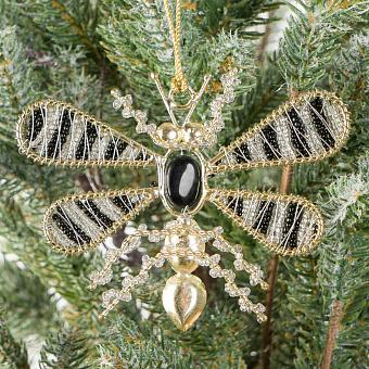 Beads Dragonfly Gold Black 18 cm