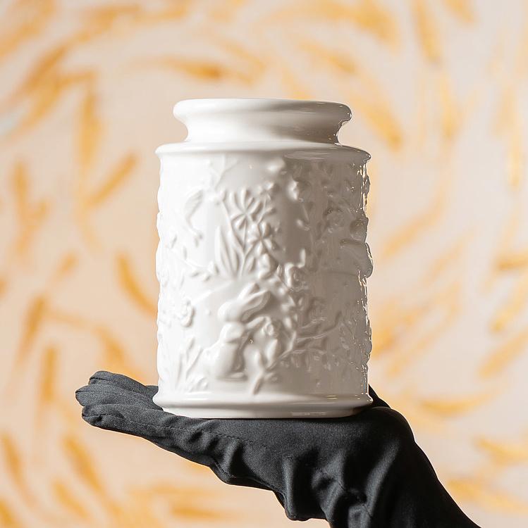 Белая ёмкость для хранения Сказочный сад Pot Fairy Garden White