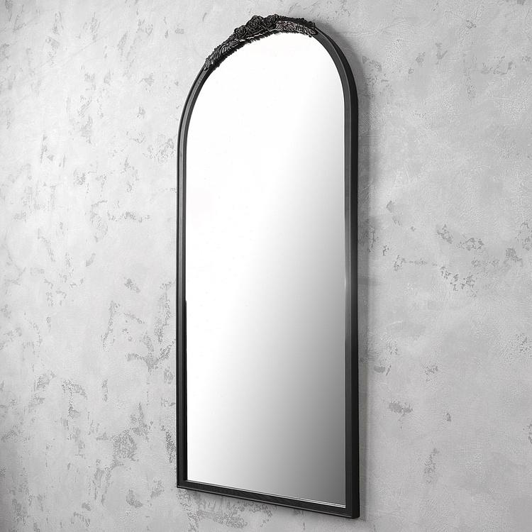 Зеркало с розой в антикварном стиле Hand Carved Rose Antique Mirror